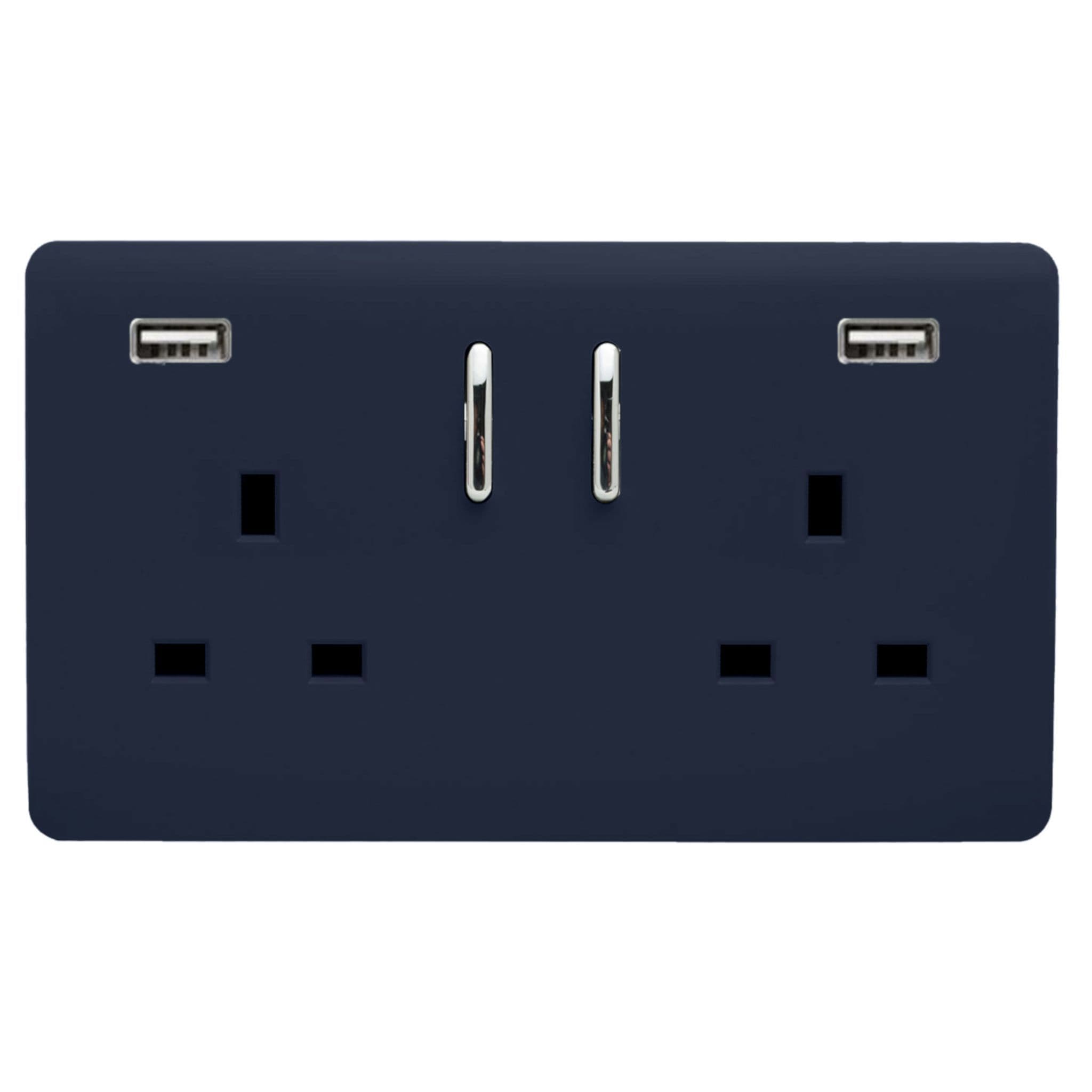 Navy Wiring Accessories Trendi Decorative Screwless